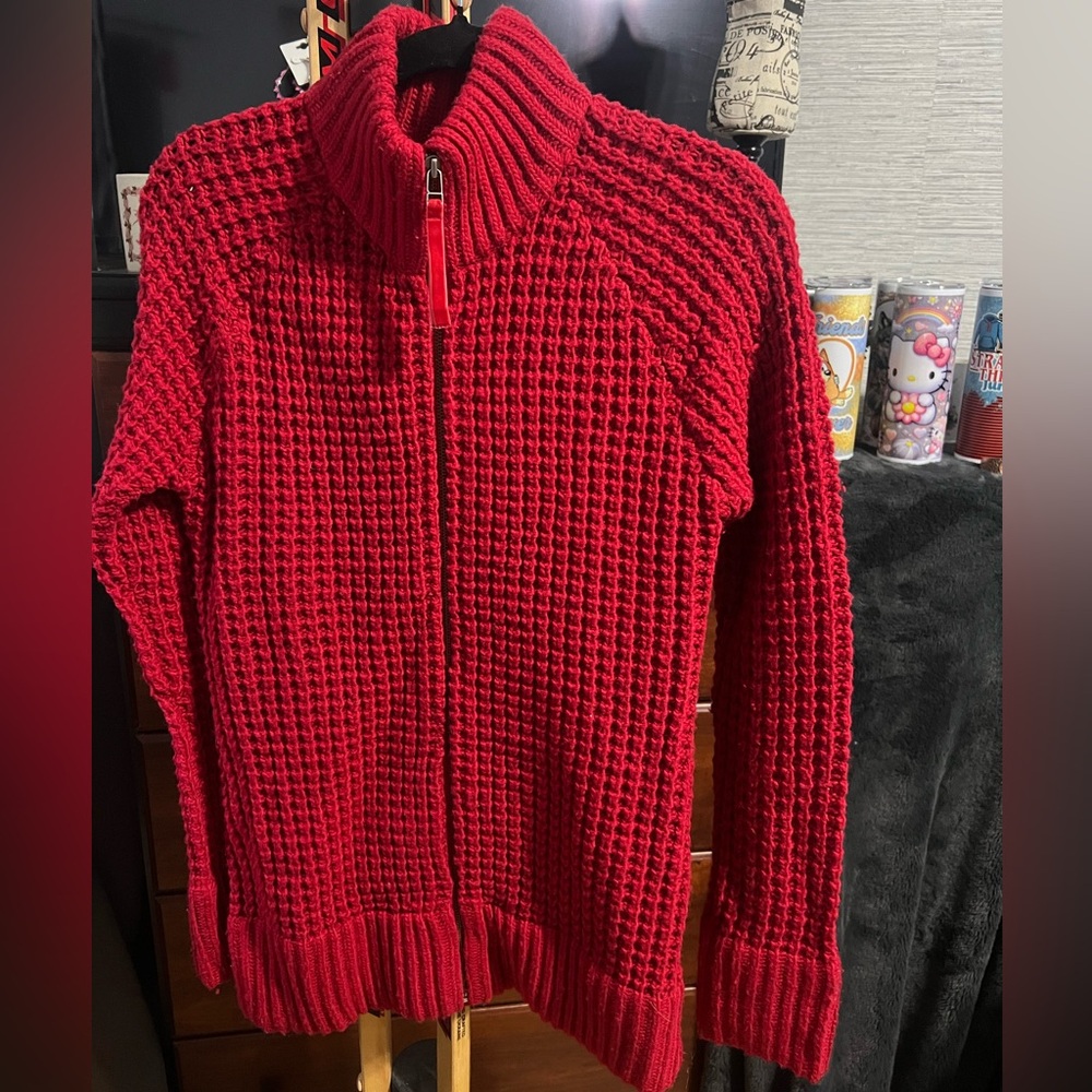 11. VNTG. Old Navy Red Knit Sweater